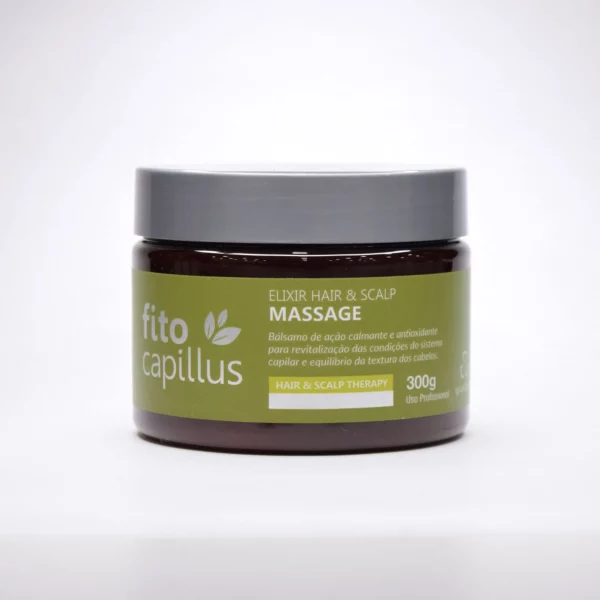 Elixir Hair & Scalp Massage es un bálsamo antioxidante y calmante diseñado para revitalizar el cuero cabelludo y la fibra capilar