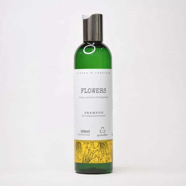 Flowers Shampoo calmante del cuero cabelludo, trata el cabello fino y delicado