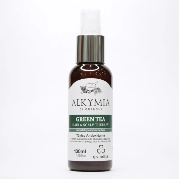 Green Tea Hair & Scalp Therapy es una potente fórmula con acción fortalecedora y estimulante sobre el folículo piloso