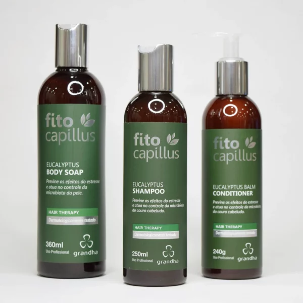 El kit Fito Capillus Eucalyptus está diseñado para aliviar el estrés y proporcionar el máximo confort en la terapia de baño