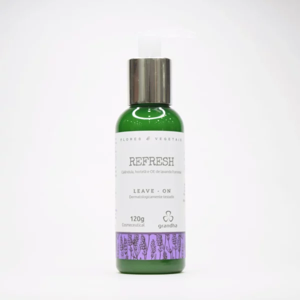 Refresh Leave-On equilibra y revitaliza el sistema capilar, proporcionando un cuidado específico para cabellos frágiles y cueros cabelludos debilitados o con exceso de grasa
